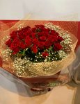 バラ40本とかすみ草のBouquet